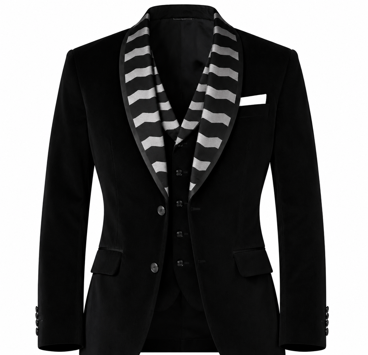 Lofty Luxe LL2 Lux Elite 3-piece Suit Black