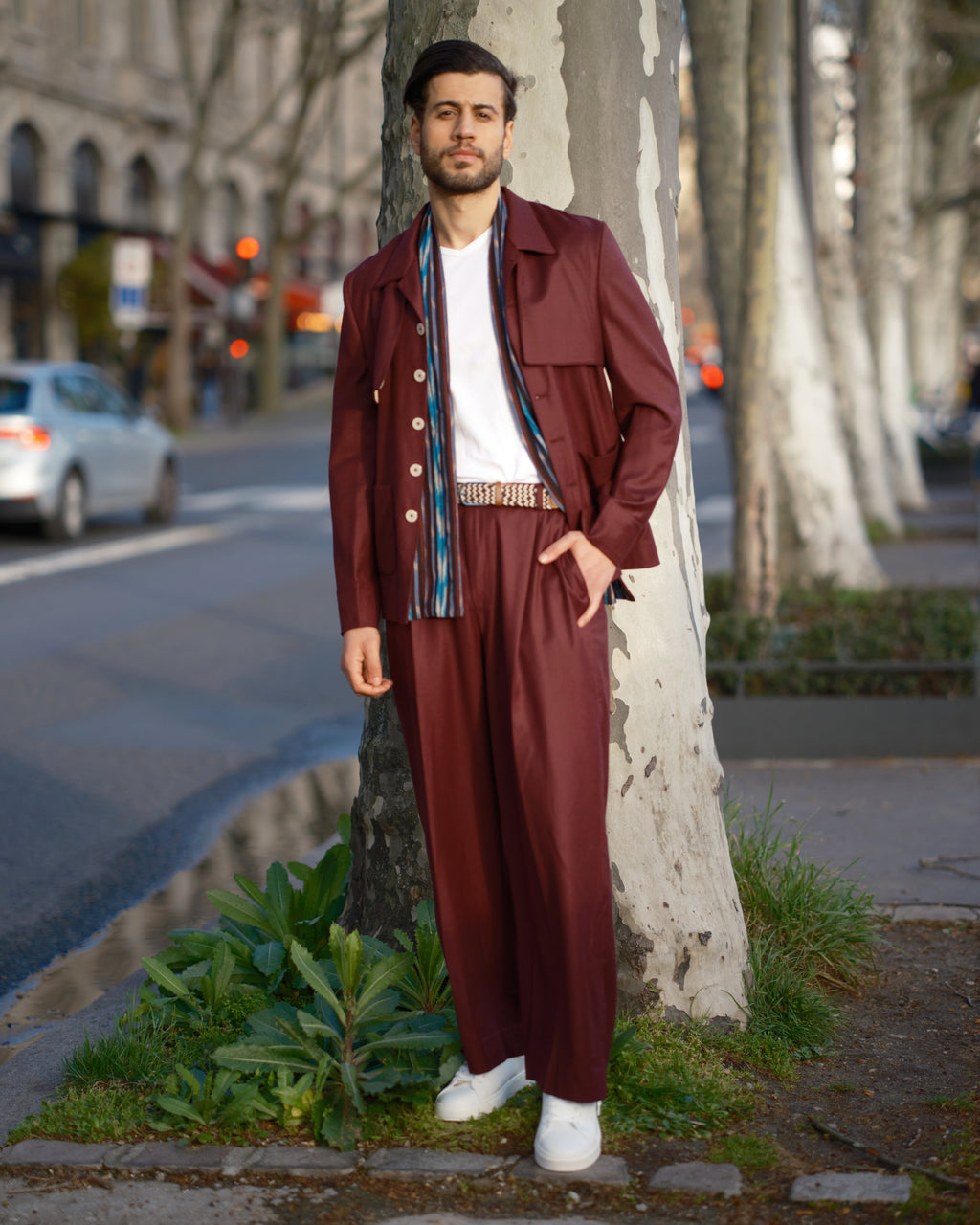 Relaxed Luxury RL5 Mull Suit Maroon