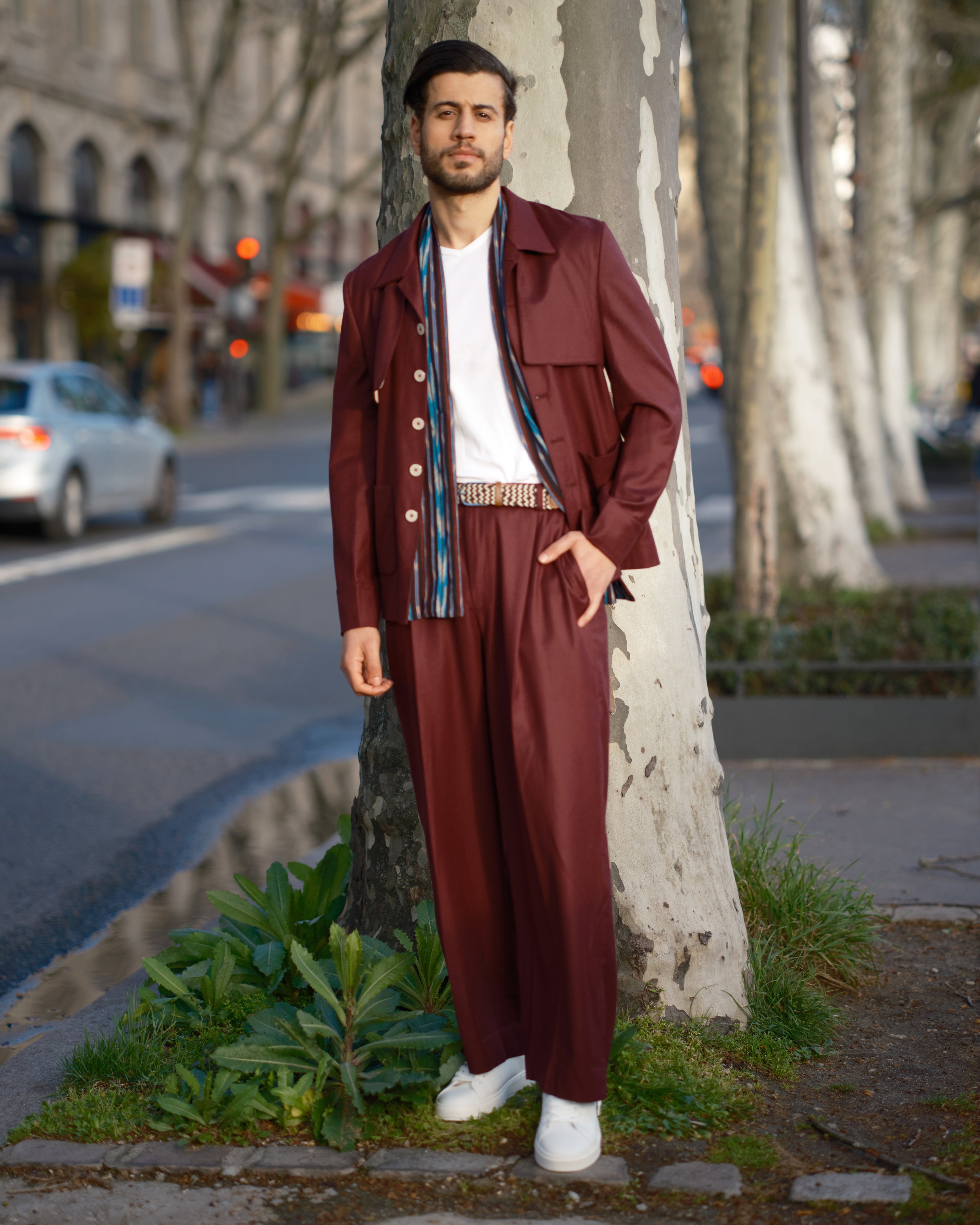 Relaxed Luxury RL5 Mull Suit Maroon