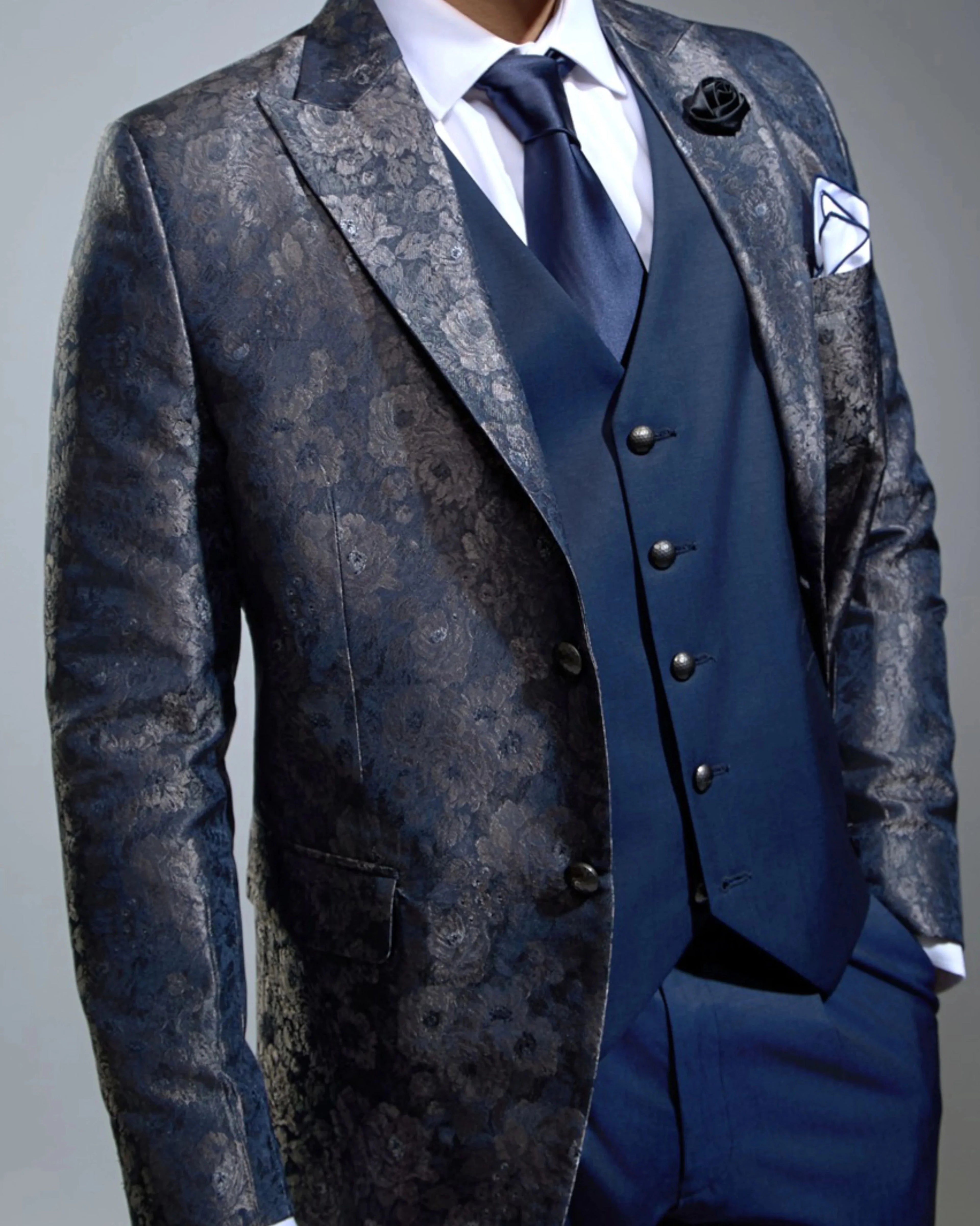 Lofty Luxe LL13 Victoria 3-piece Suit Navy
