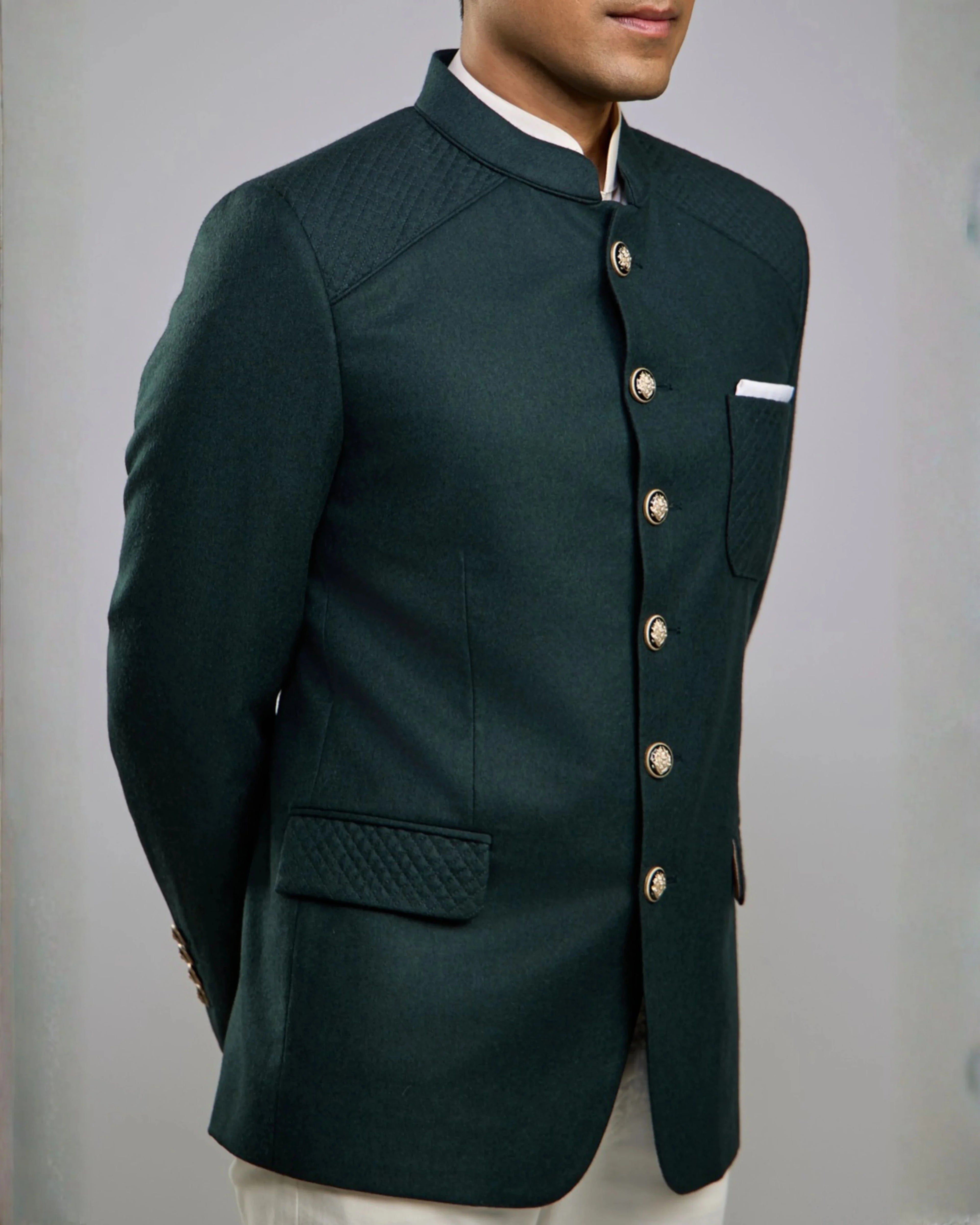 Lofty Luxe LL15 Russe 2-piece Suit |Bottle Green|