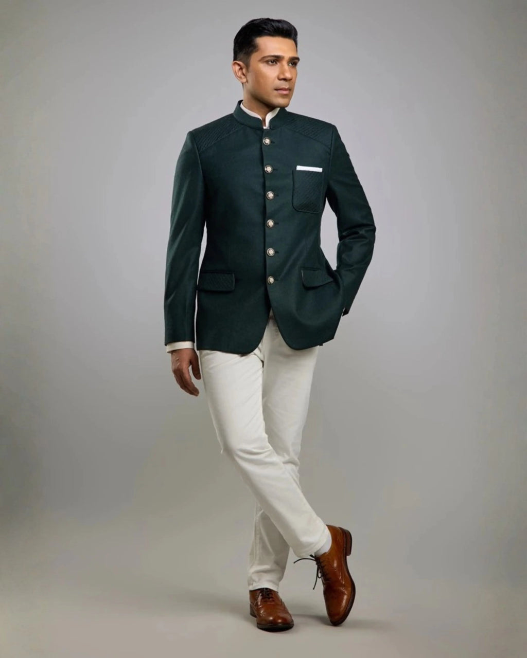 Lofty Luxe LL15 Russe 2-piece Suit |Bottle Green|