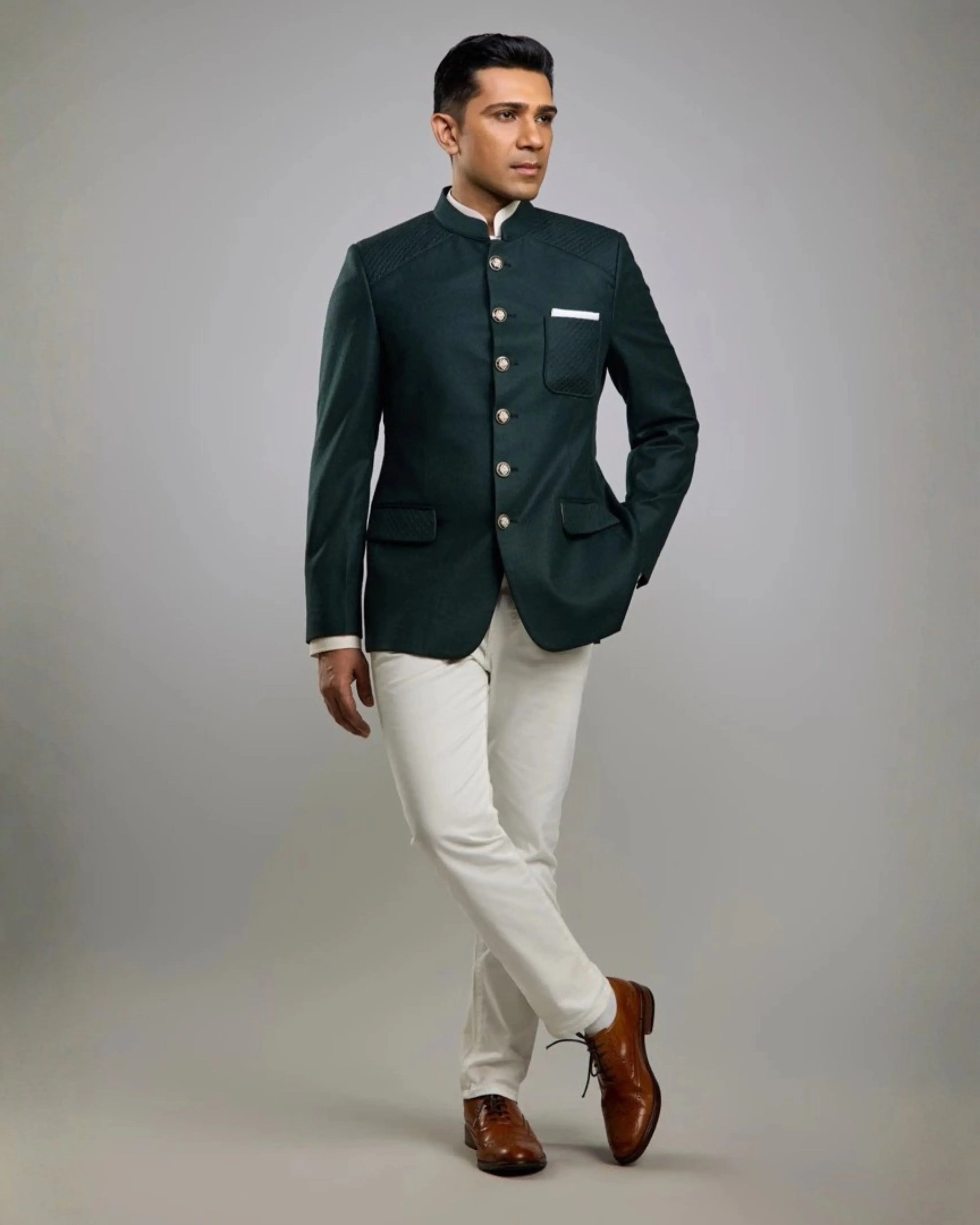 Lofty Luxe LL15 Russe 2-piece Suit |Bottle Green|