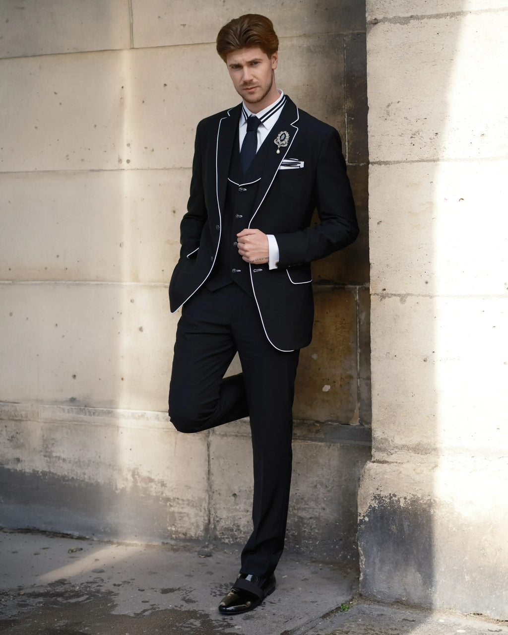 Lofty Luxe LL8 Lux Edge 3-piece Suit Black