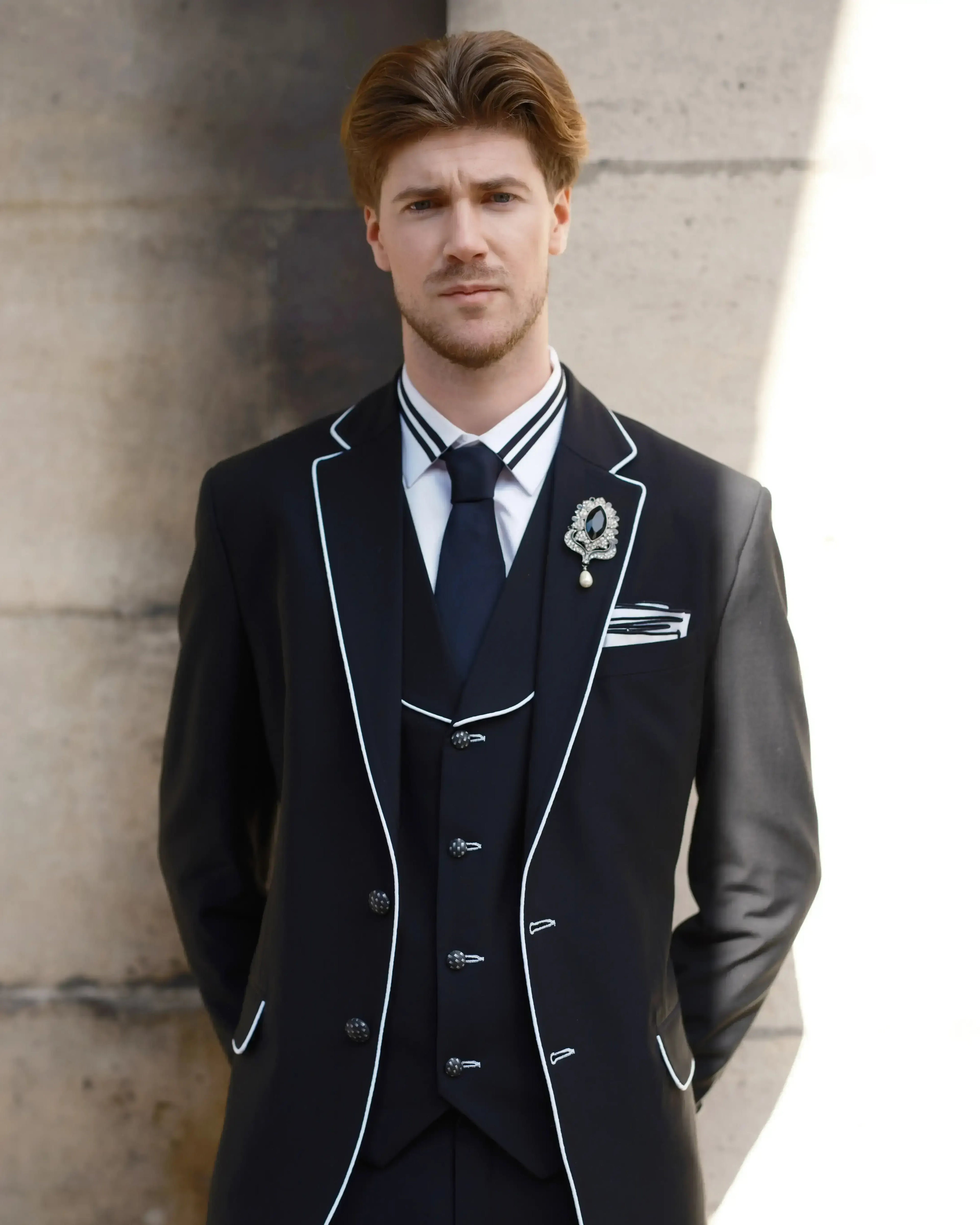 Lofty Luxe LL8 Lux Edge 3-piece Suit Black
