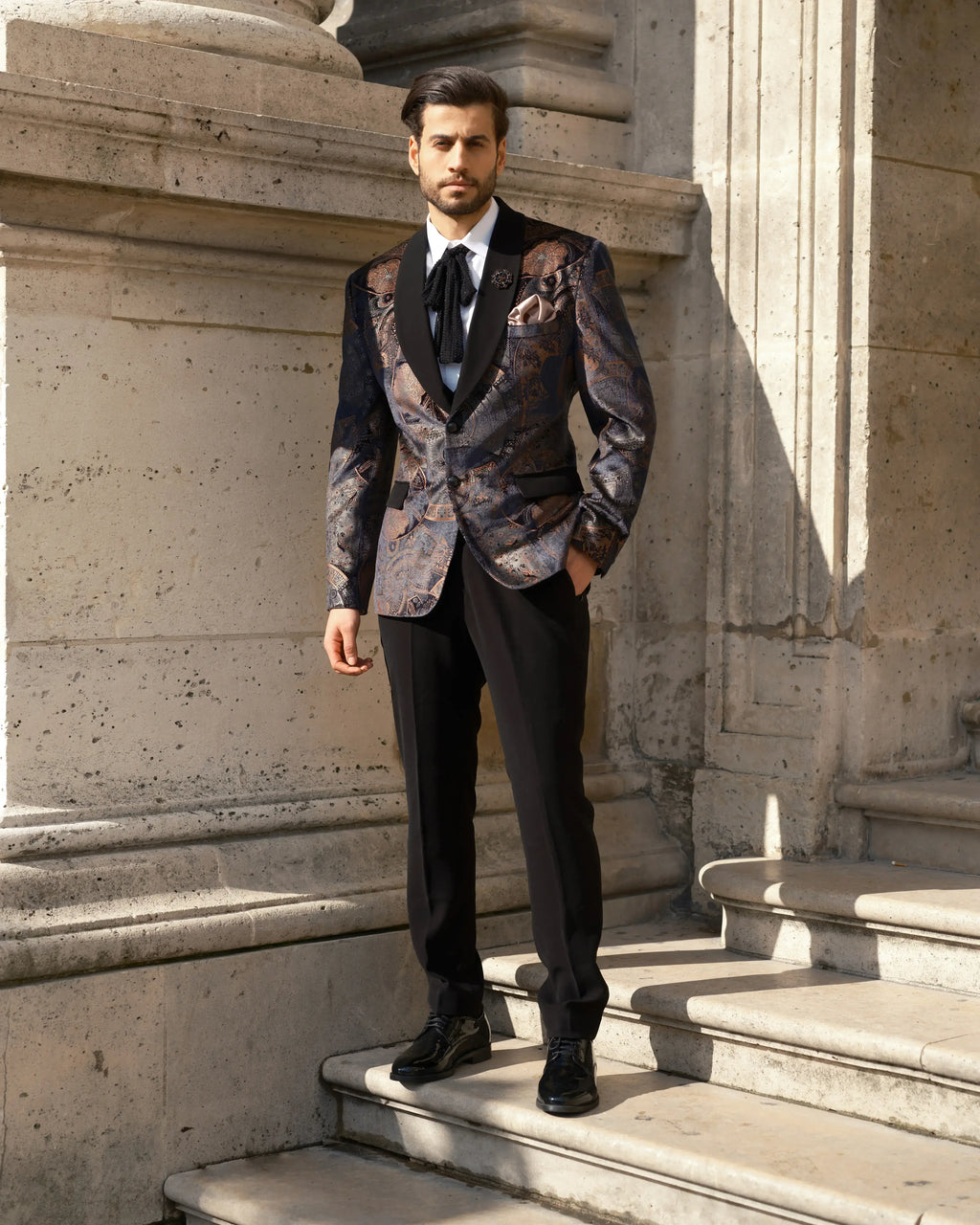Lofty Luxe LL3 Vintage Sienna 2-piece Suit |Black & Sienna|