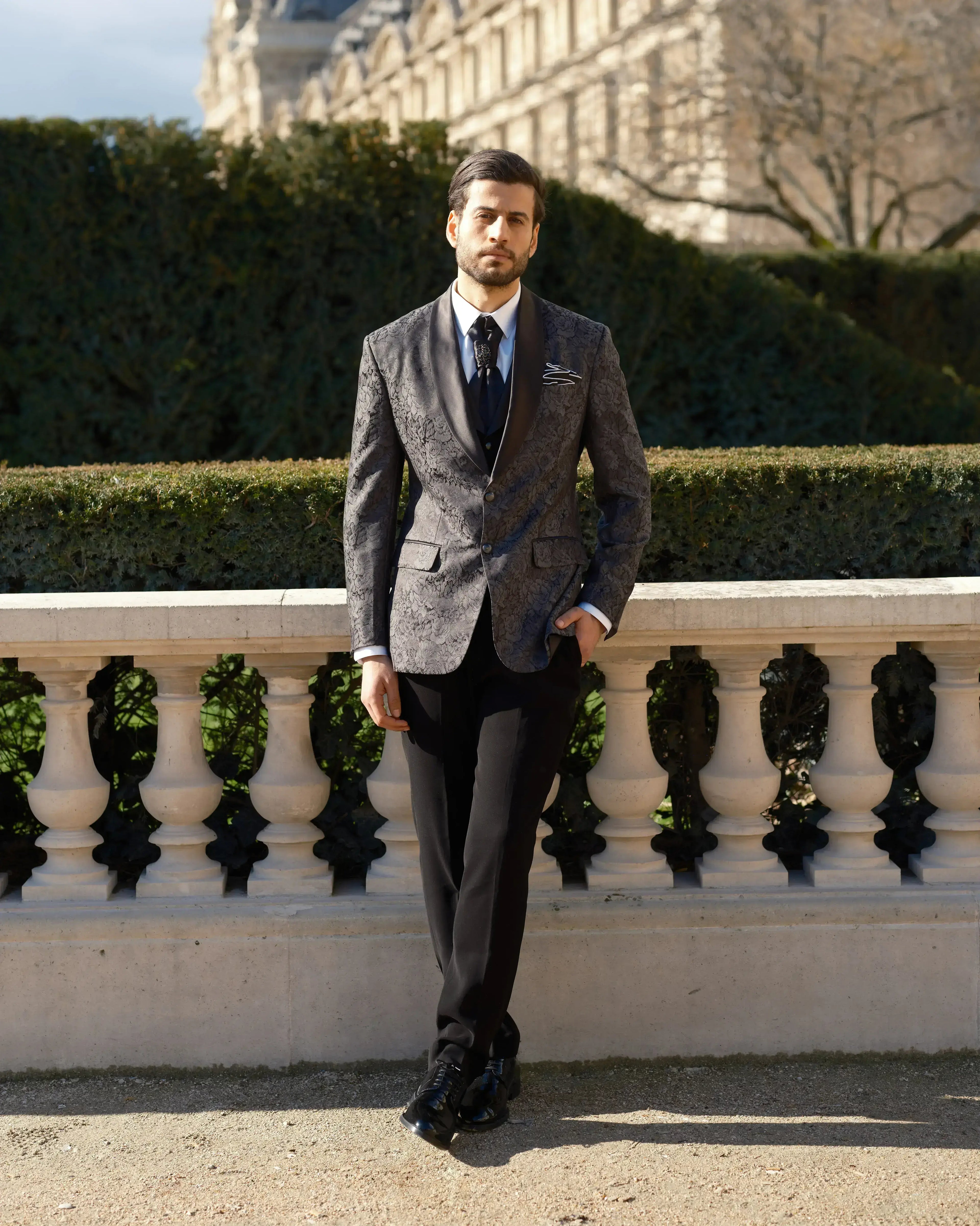 Lofty Luxe LL4 Rose Elite 3-piece Suit |Slate Grey|