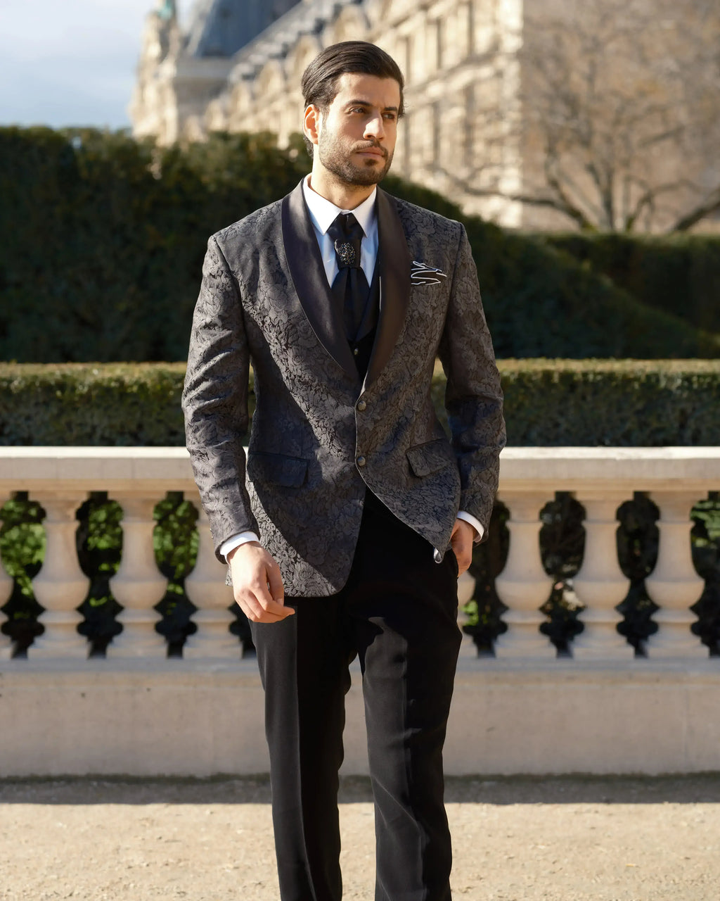 Lofty Luxe LL4 Rose Elite 3-piece Suit |Slate Grey|