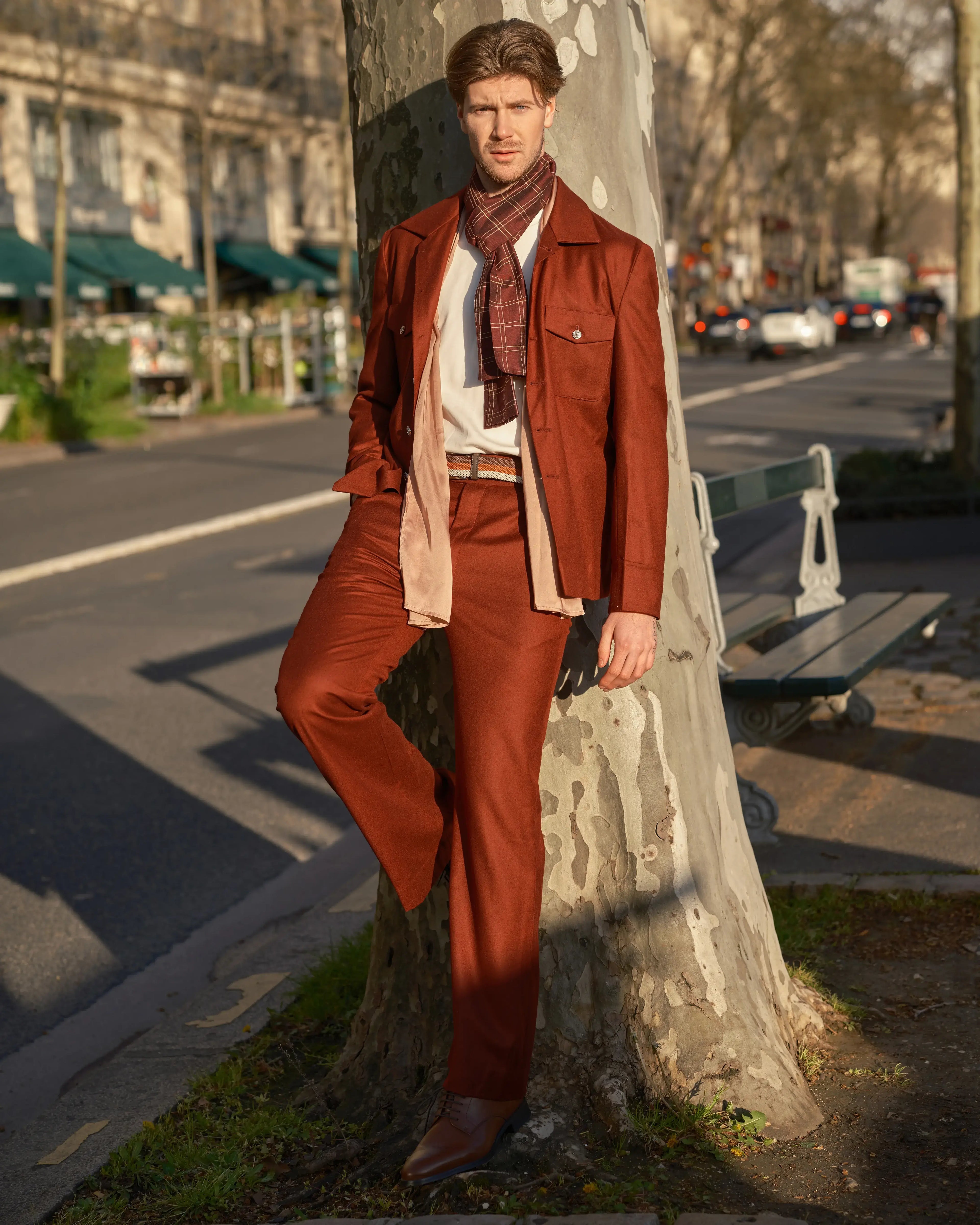 Relaxed Luxury RL6 Forest Suit |Brick Red|