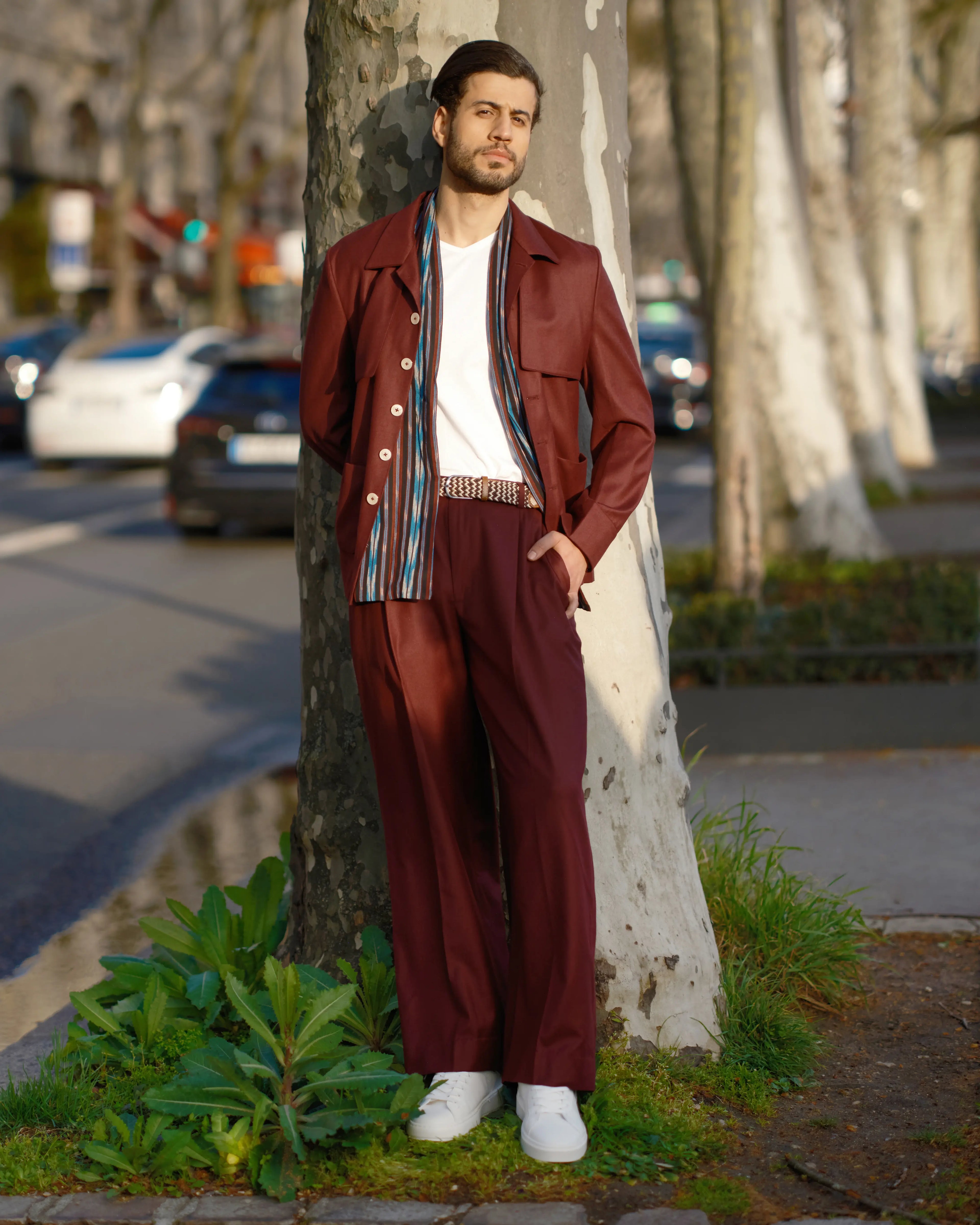 Relaxed Luxury RL5 Mull Suit Maroon