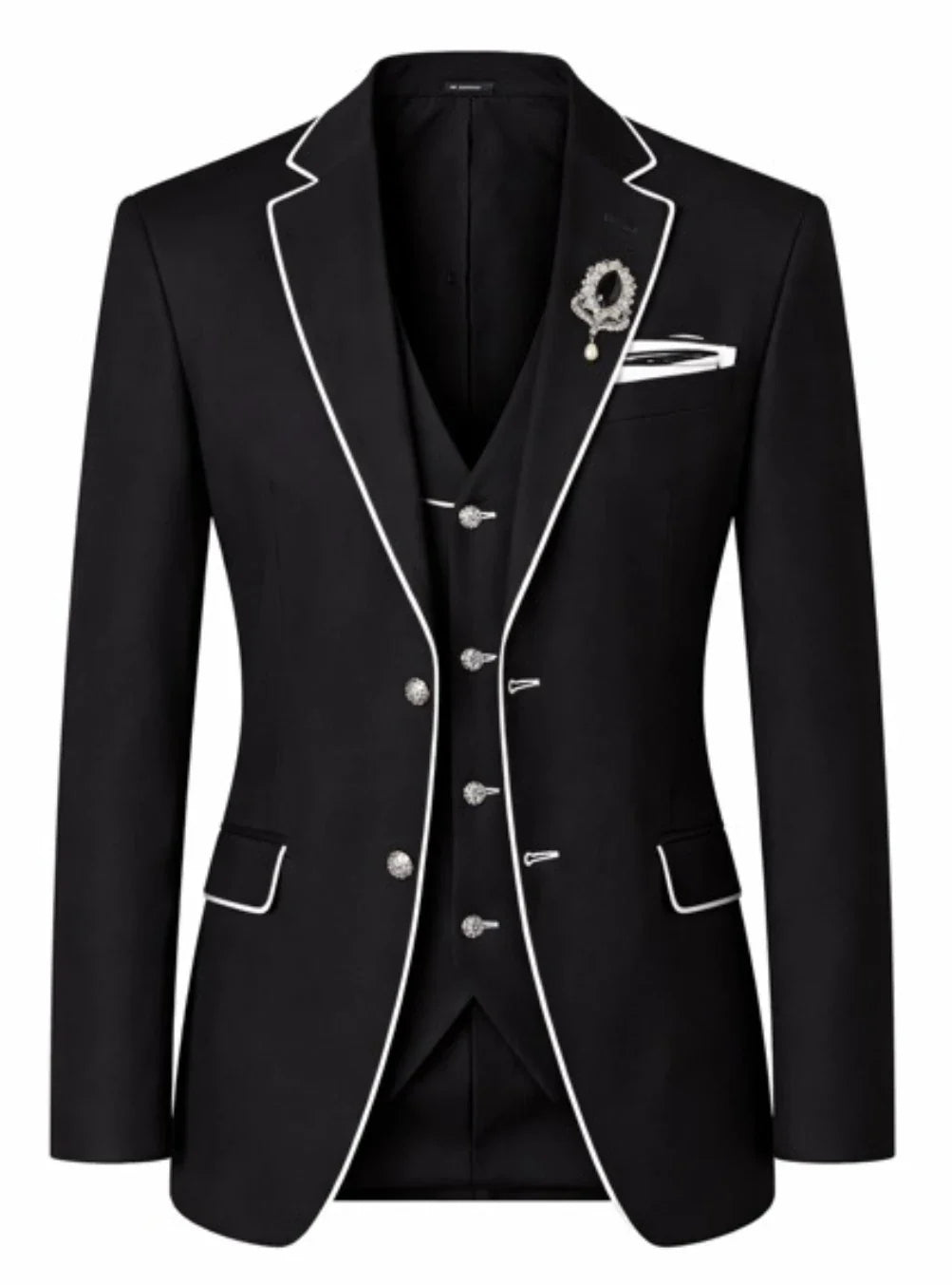 Lofty Luxe LL8 Lux Edge 3-piece Suit Black