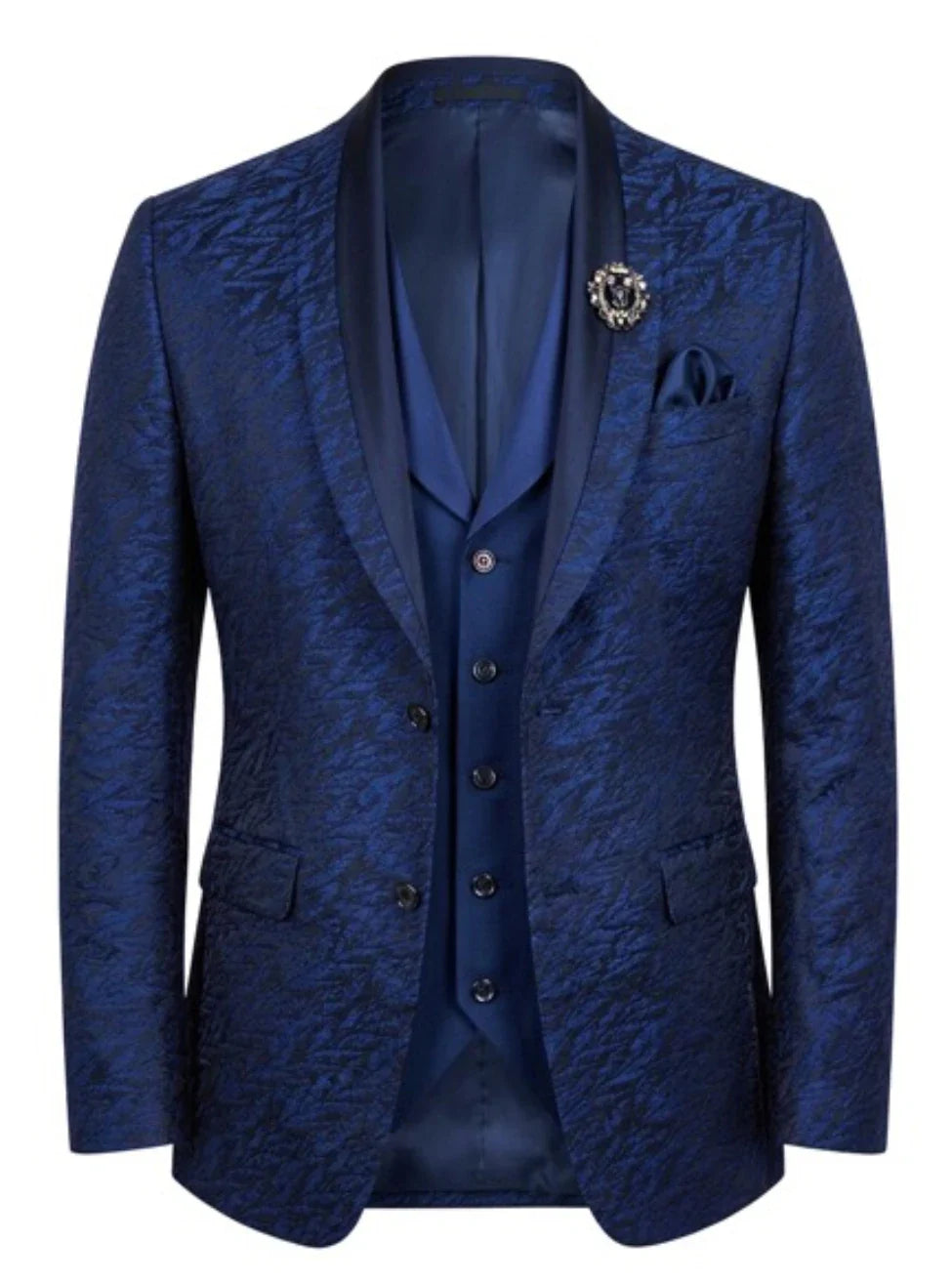 Lofty Luxe LL14 Wave 3-piece Suit Navy