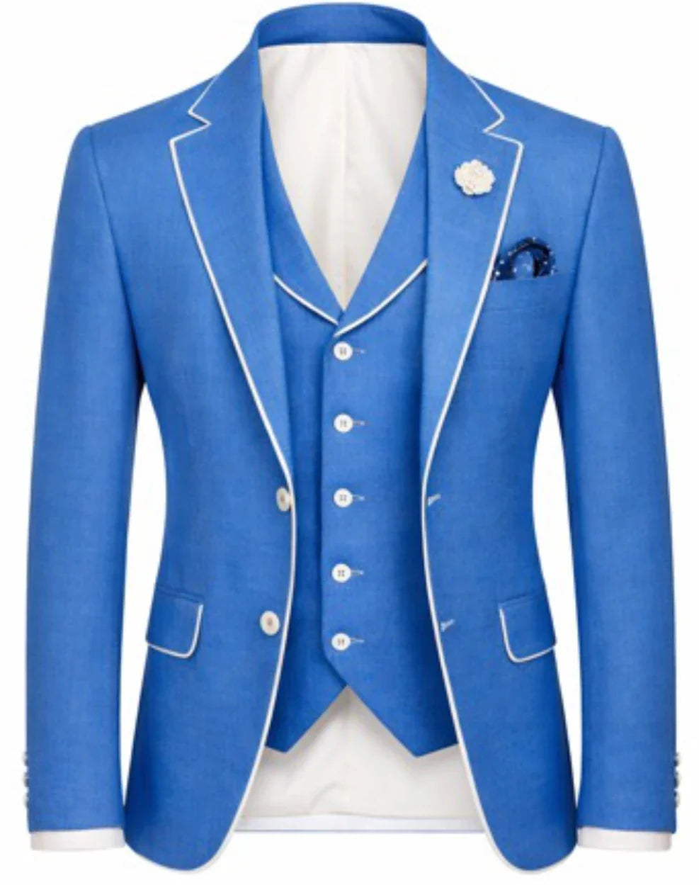 Lofty Luxe LL19 Summer 3-piece Suit |Fresh Blue|