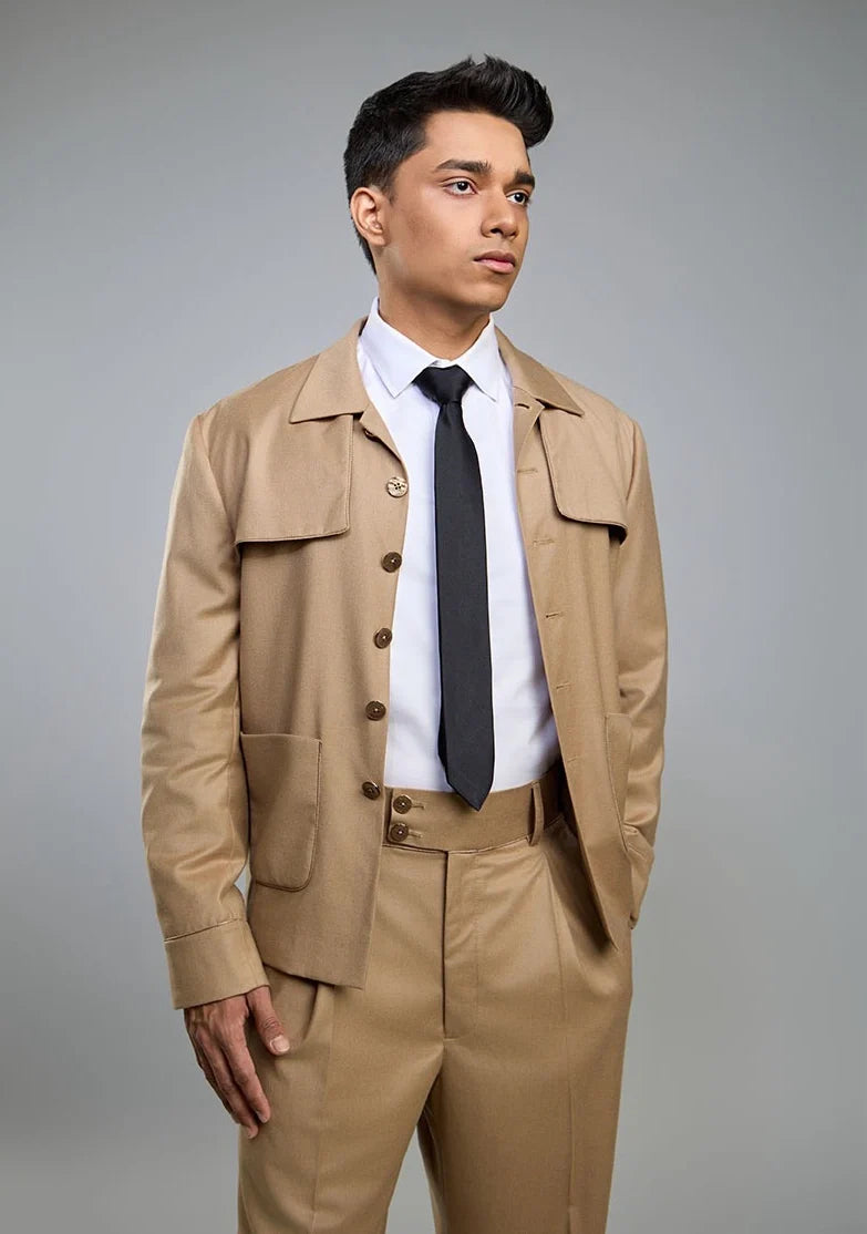 Relaxed Luxury RL4 Brick Suit Camel