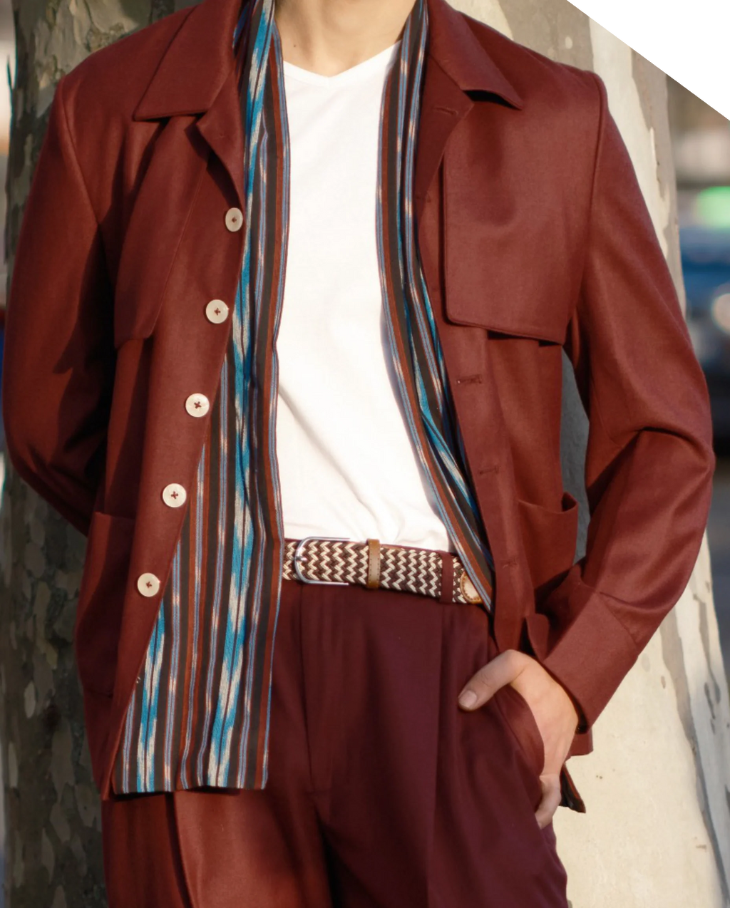 Relaxed Luxury RL5 Mull Suit Maroon