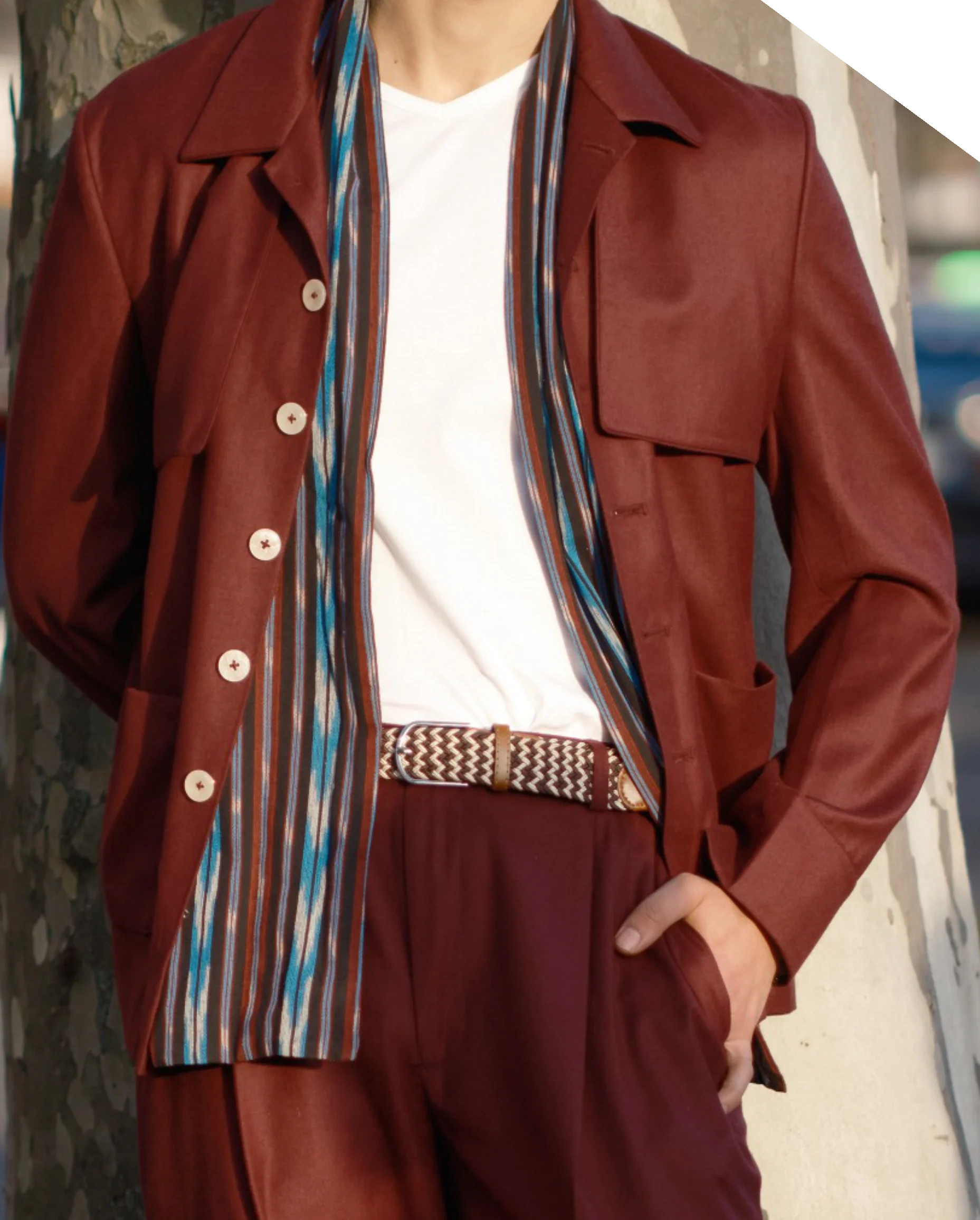 Relaxed Luxury RL5 Mull Suit Maroon